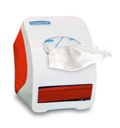 กล่องใส่กระดาษเช็ดปาก สีแดง Kimberly-Clark CUBE PopUp P/N : 94191