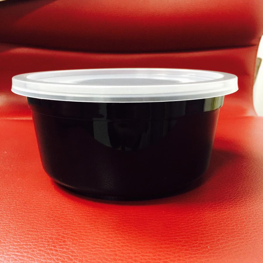 ถ้วยพลาสติกสีดำแข็ง 750 ml.